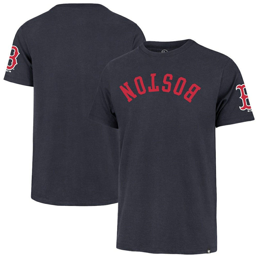 Navy Boston Red Sox '47 Upside Down Two-Peat Franklin T-Shirt