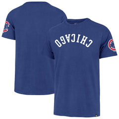 Royal Chicago Cubs '47 Upside Down Two-Peat Franklin T-Shirt