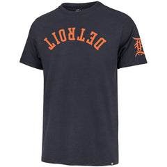 Navy Detroit Tigers '47 Upside Down Two-Peat Franklin T-Shirt