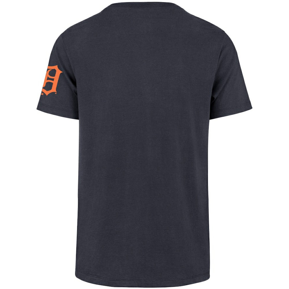 Navy Detroit Tigers '47 Upside Down Two-Peat Franklin T-Shirt