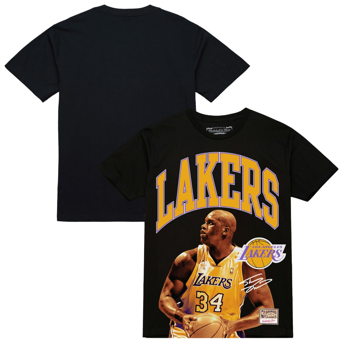 Mitchell & Ness Shaquille O'Neal Los Angeles Lakers Hardwood Classics Player Arch T-Shirt