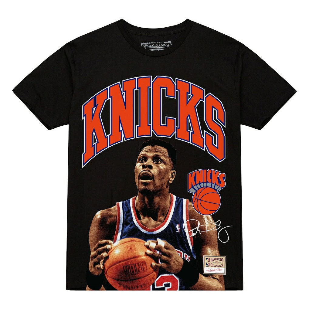 Mitchell & Ness Patrick Ewing New York Knicks Hardwood Classics Player Arch T-Shirt