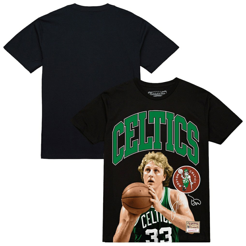 Mitchell & Ness Larry Bird Boston Celtics Hardwood Classics Player Arch T-Shirt