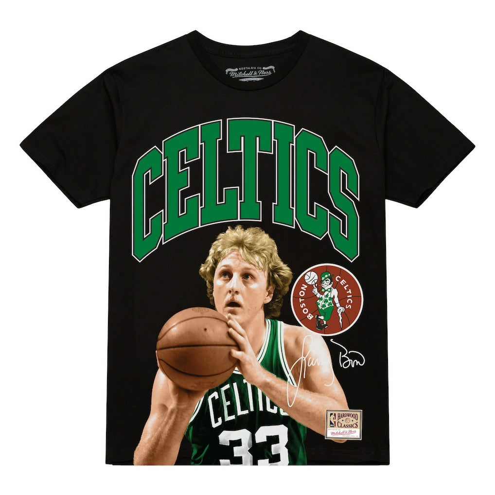 Mitchell & Ness Larry Bird Boston Celtics Hardwood Classics Player Arch T-Shirt