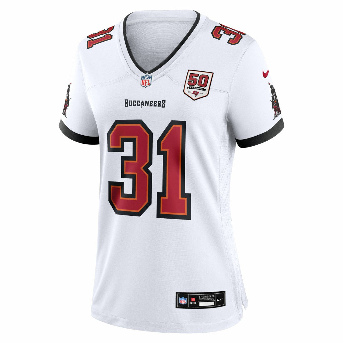 Antoine Winfield Jr.  Women's 50th Season Patch Game Jersey - Tampa Bay Buccaneers Jerseys
