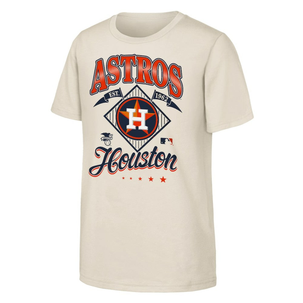 Natural Houston Astros Outerstuff Youth Triple Hit T-Shirt