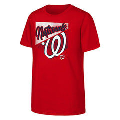 Red Washington Nationals Outerstuff Youth Prime Plate T-Shirt