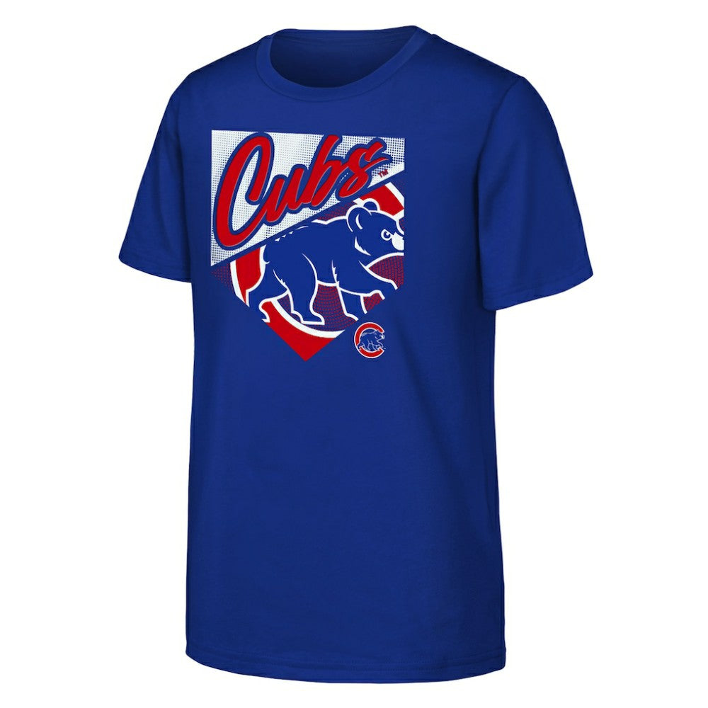 Royal Chicago Cubs Outerstuff Youth Prime Plate T-Shirt