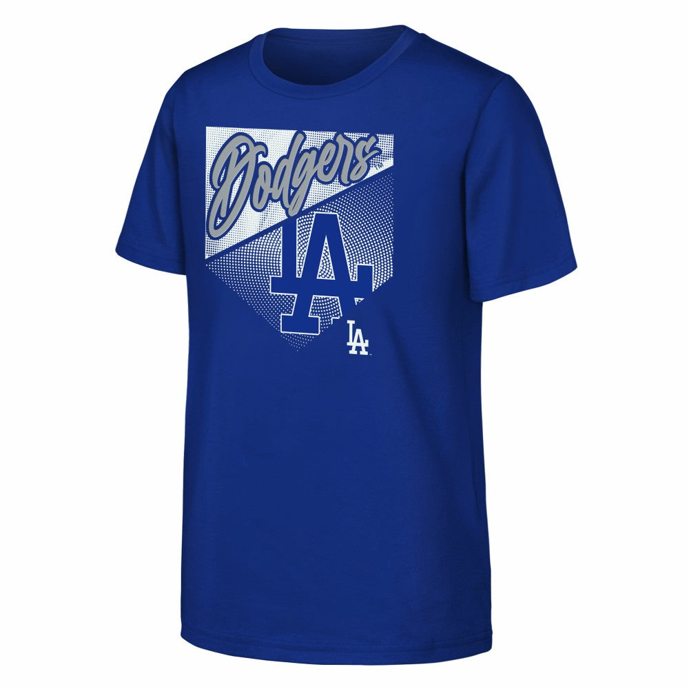 Royal Los Angeles Dodgers Outerstuff Youth Prime Plate T-Shirt