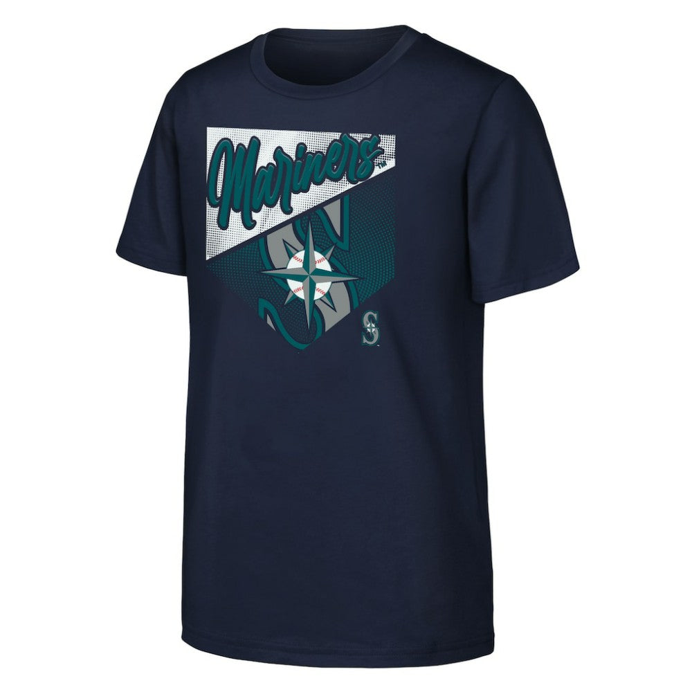 Navy Seattle Mariners Outerstuff Youth Prime Plate T-Shirt