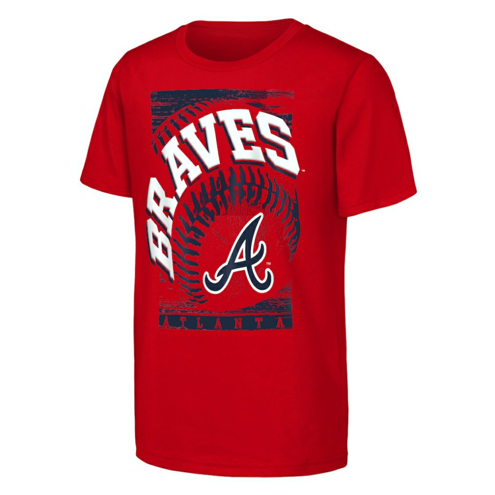 Red Atlanta Braves Outerstuff Youth Speed Pitch T-Shirt