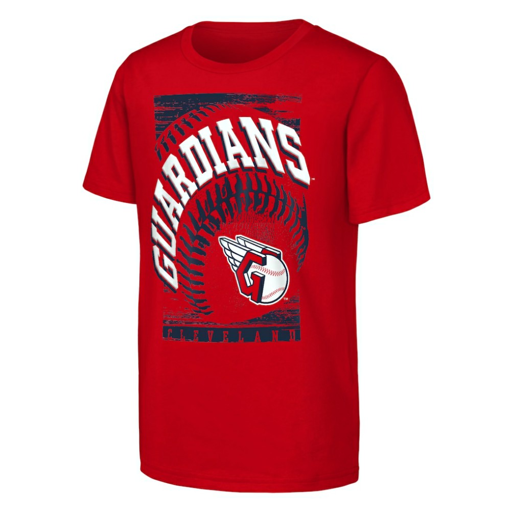 Red Cleveland Guardians Outerstuff Youth Speed Pitch T-Shirt