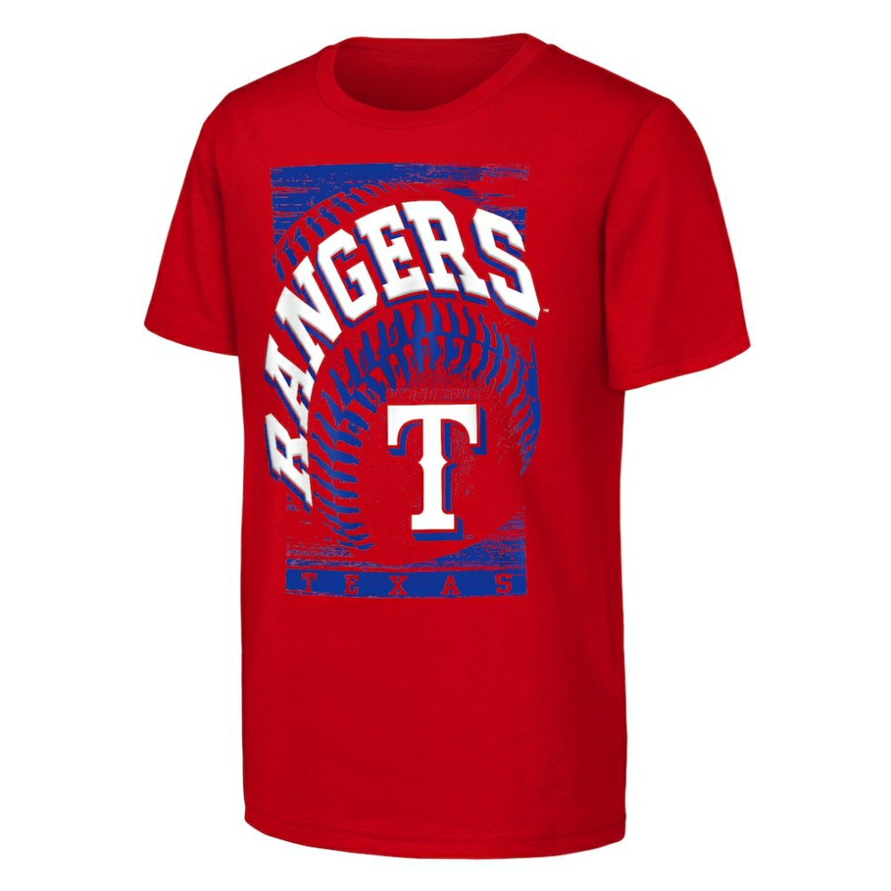 Red Texas Rangers Outerstuff Youth Speed Pitch T-Shirt