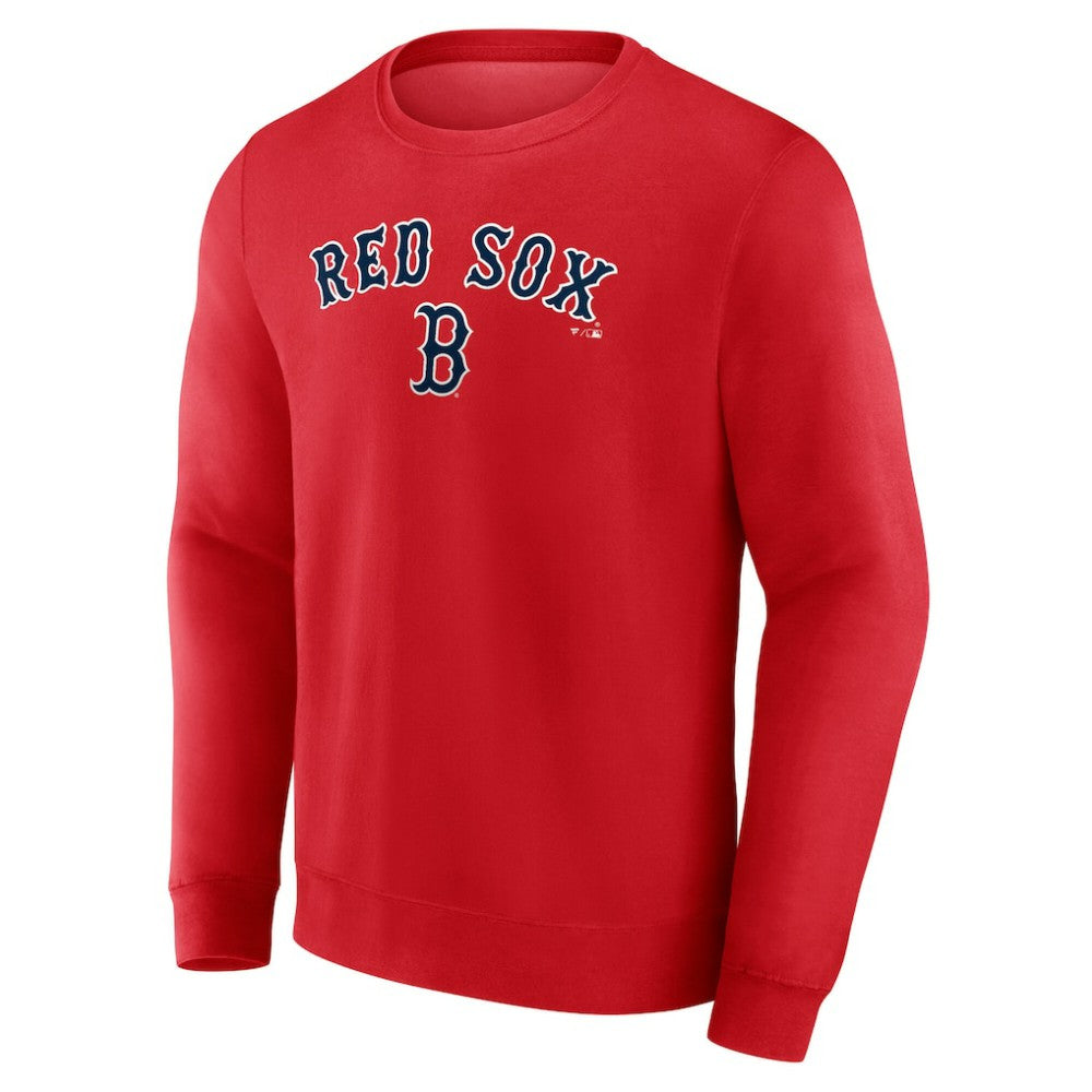 Red Boston Red Sox Team Lockup Sweatshirt