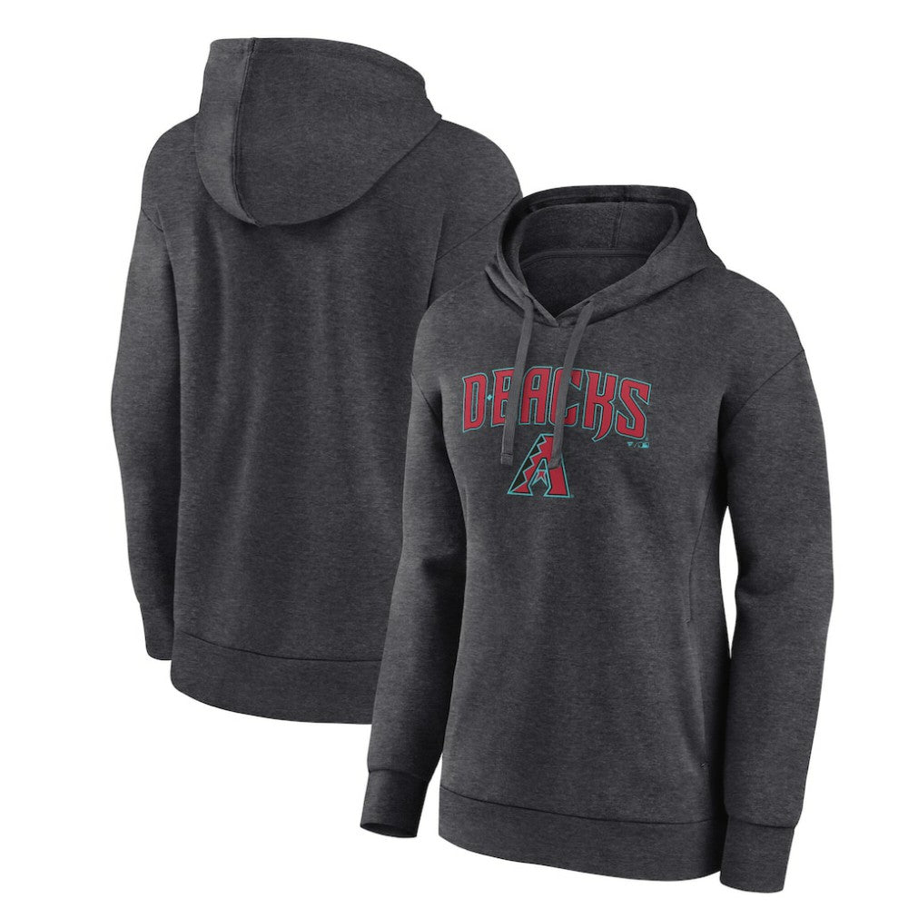 Charcoal Arizona Diamondbacks Women's Team Lockup Hoodie
