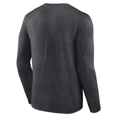 Charcoal Boston Red Sox Team Lockup Long Sleeve T-Shirt