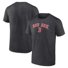 Charcoal Boston Red Sox Team Lockup T-Shirt