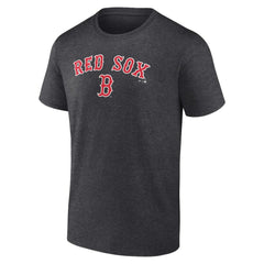 Charcoal Boston Red Sox Team Lockup T-Shirt