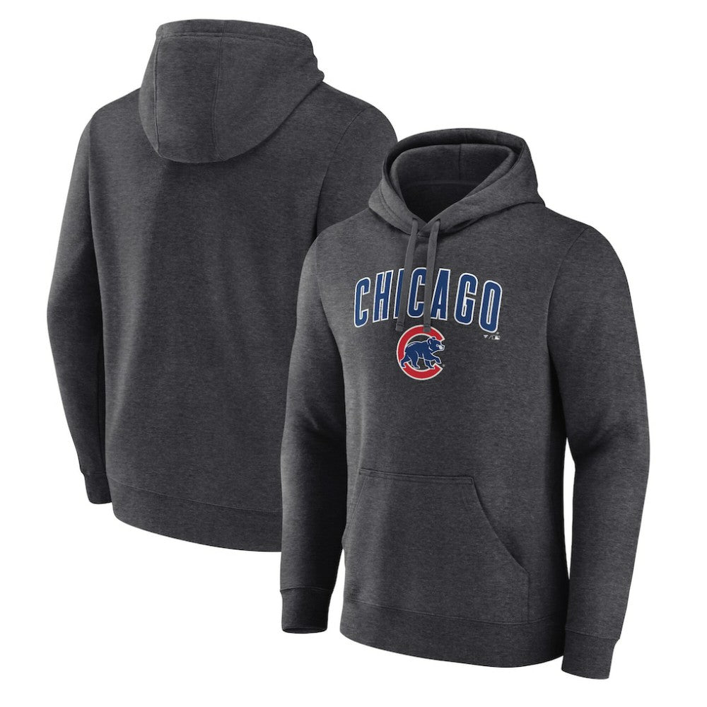Charcoal Chicago Cubs Team Lockup Hoodie
