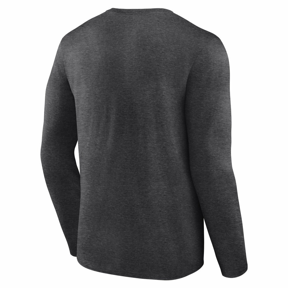 Charcoal Cincinnati Reds Team Lockup Long Sleeve T-Shirt
