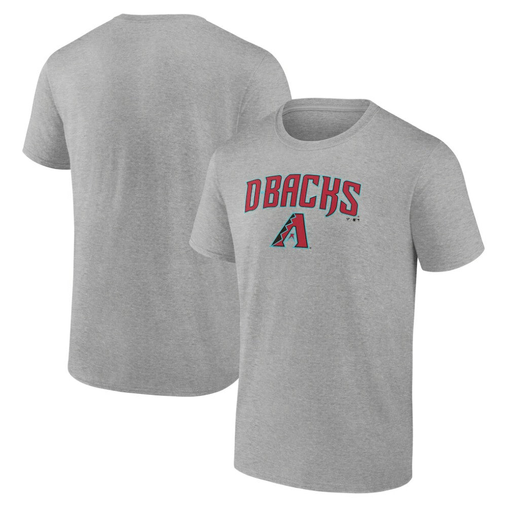 Heather Gray Arizona Diamondbacks Team Lockup T-Shirt