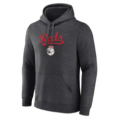 Charcoal Cincinnati Reds Team Lockup Hoodie