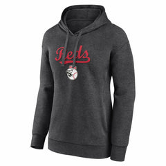 Charcoal Cincinnati Reds Women's Team Lockup Hoodie