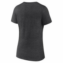 Charcoal Cincinnati Reds Women's Team Lockup V-Neck T-Shirt