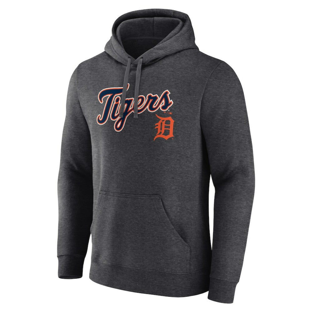 Charcoal Detroit Tigers Team Lockup Hoodie