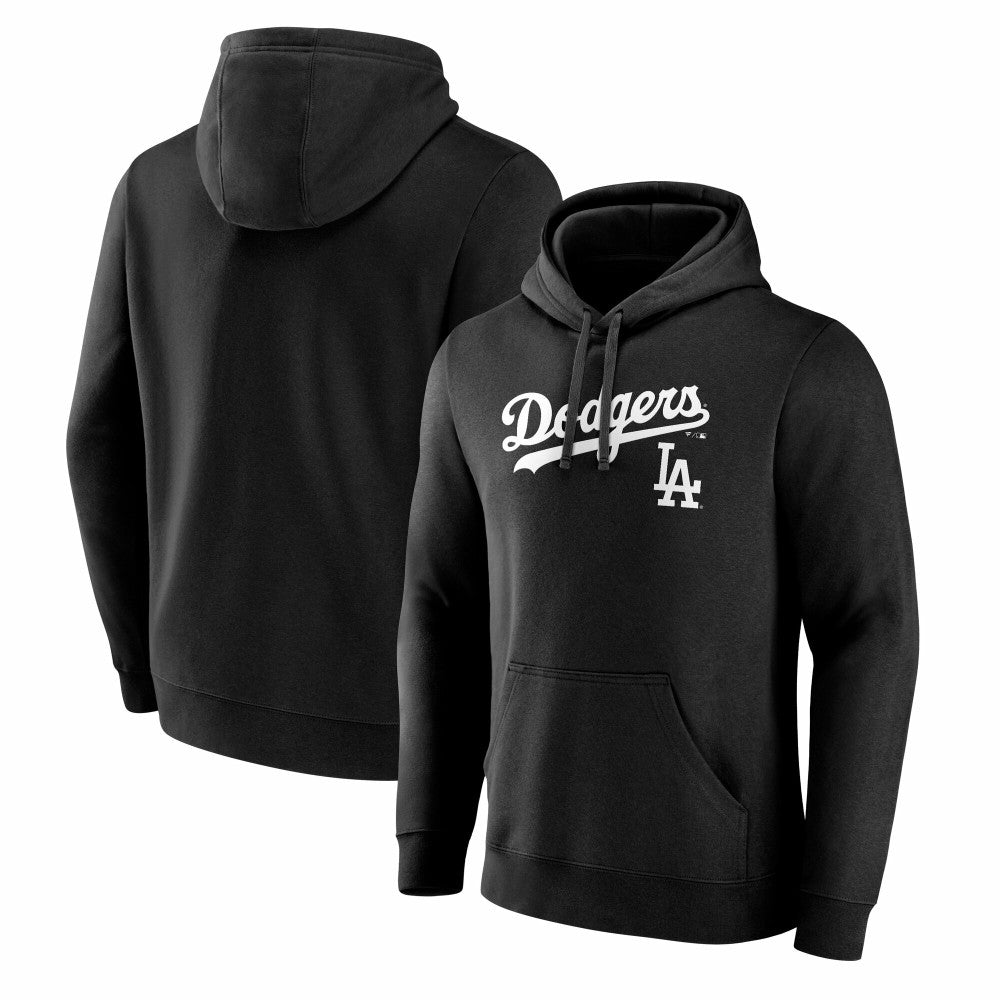 Black Los Angeles Dodgers Team Lockup Hoodie