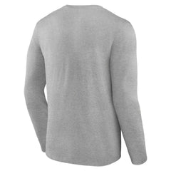 Gray Boston Red Sox Team Lockup Long Sleeve T-Shirt