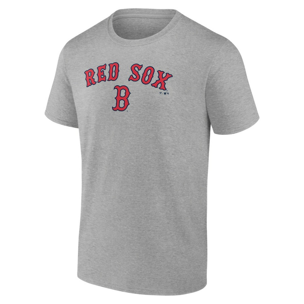 Heather Gray Boston Red Sox Team Lockup T-Shirt