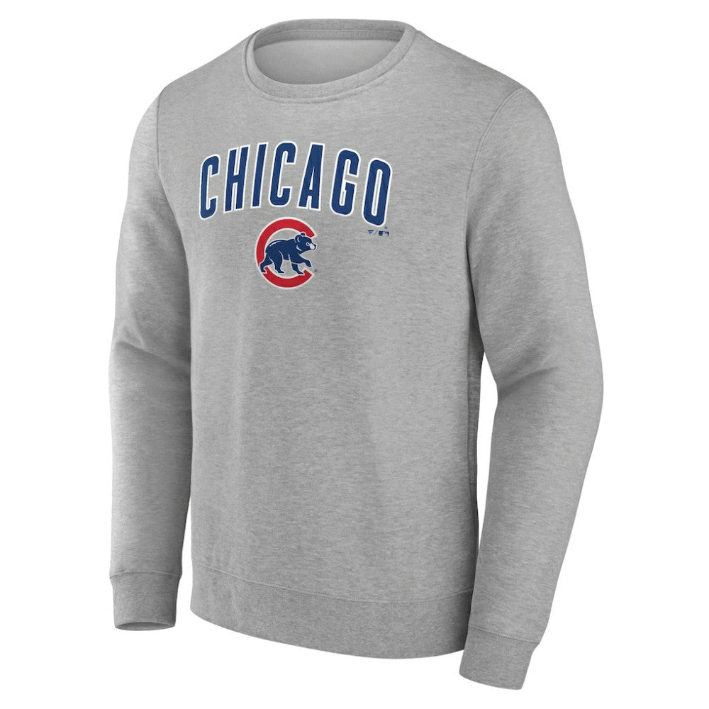 Gray Chicago Cubs Team Lockup Sweatshirt