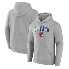 Gray Chicago Cubs Team Lockup Hoodie