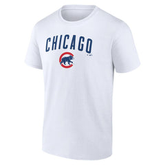 White Chicago Cubs Team Lockup T-Shirt