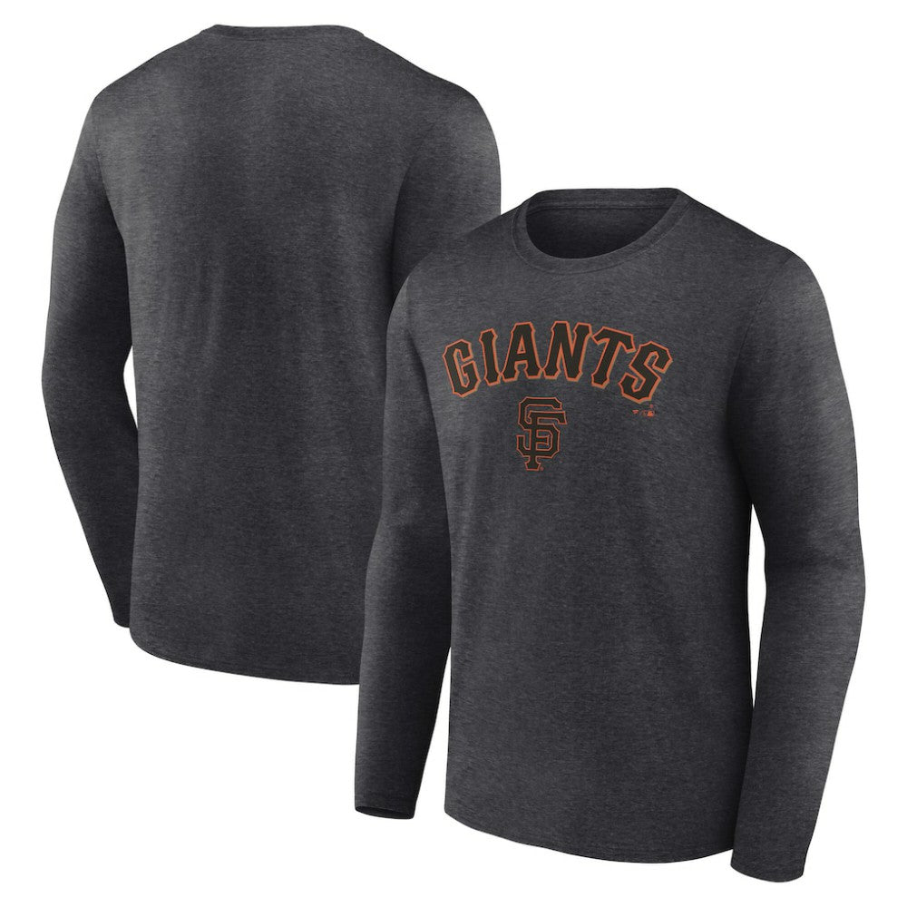 Charcoal San Francisco Giants Team Lockup Long Sleeve T-Shirt