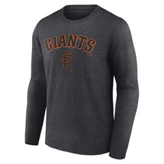 Charcoal San Francisco Giants Team Lockup Long Sleeve T-Shirt