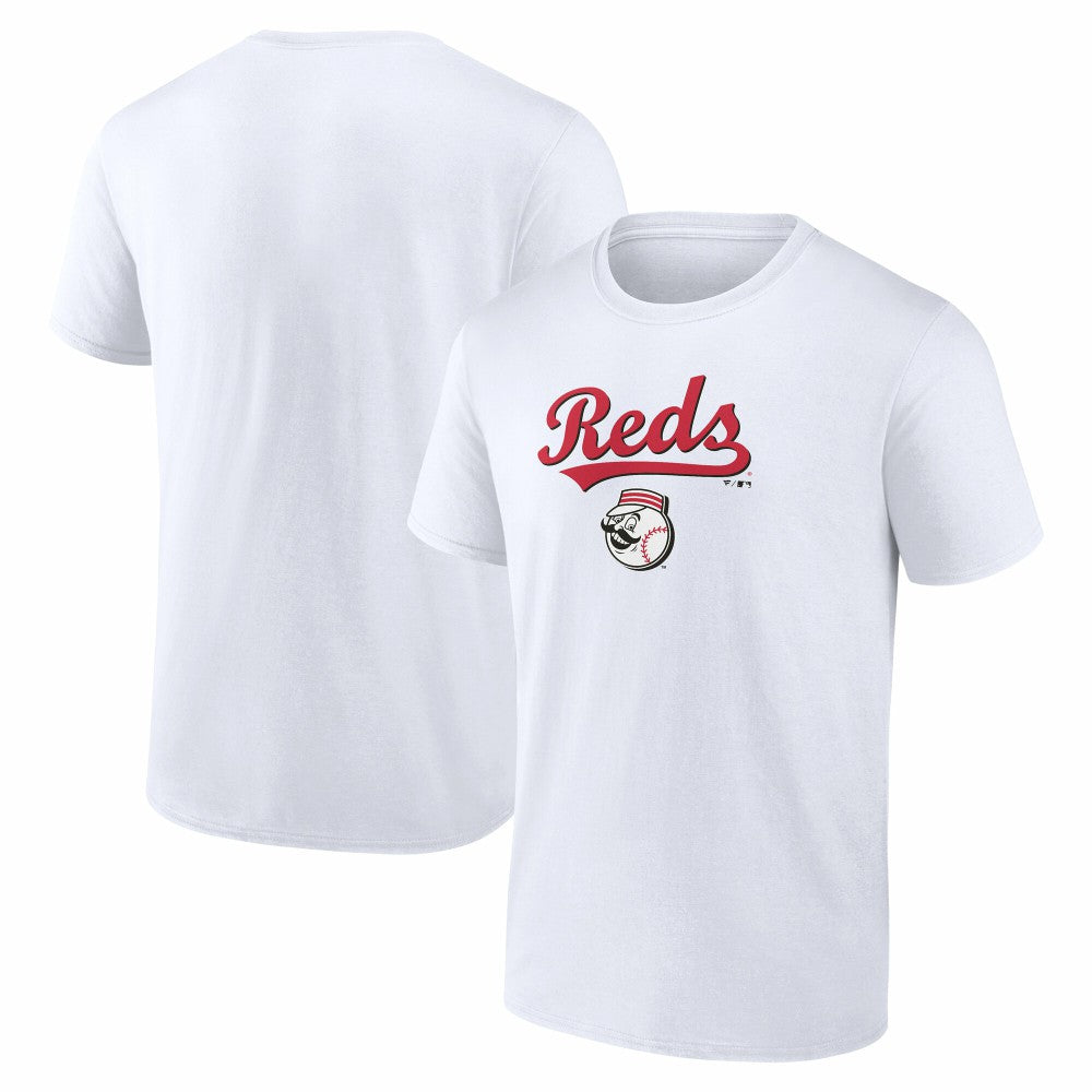 White Cincinnati Reds Team Lockup T-Shirt
