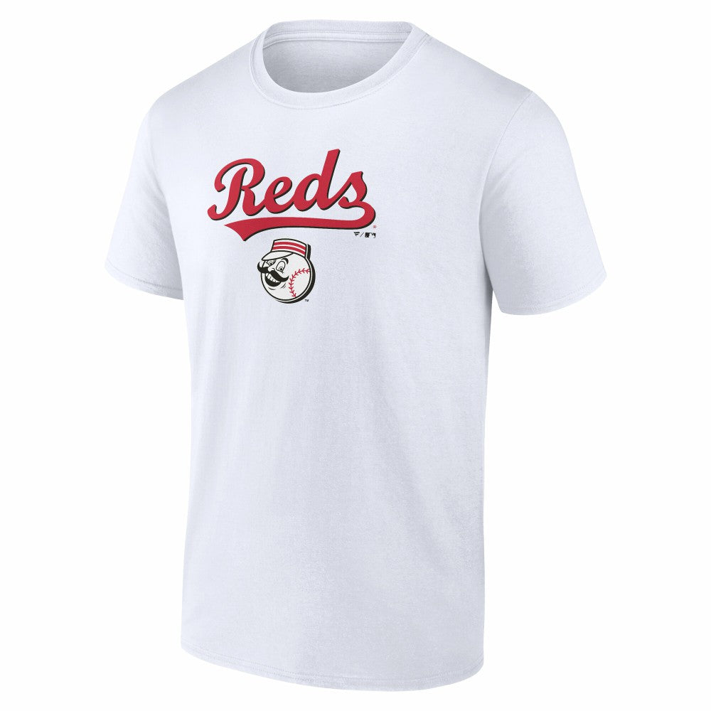 White Cincinnati Reds Team Lockup T-Shirt