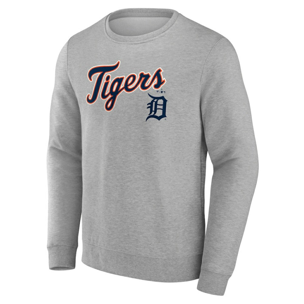 Gray Detroit Tigers Team Lockup Sweatshirt