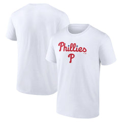 White Philadelphia Phillies Team Lockup T-Shirt