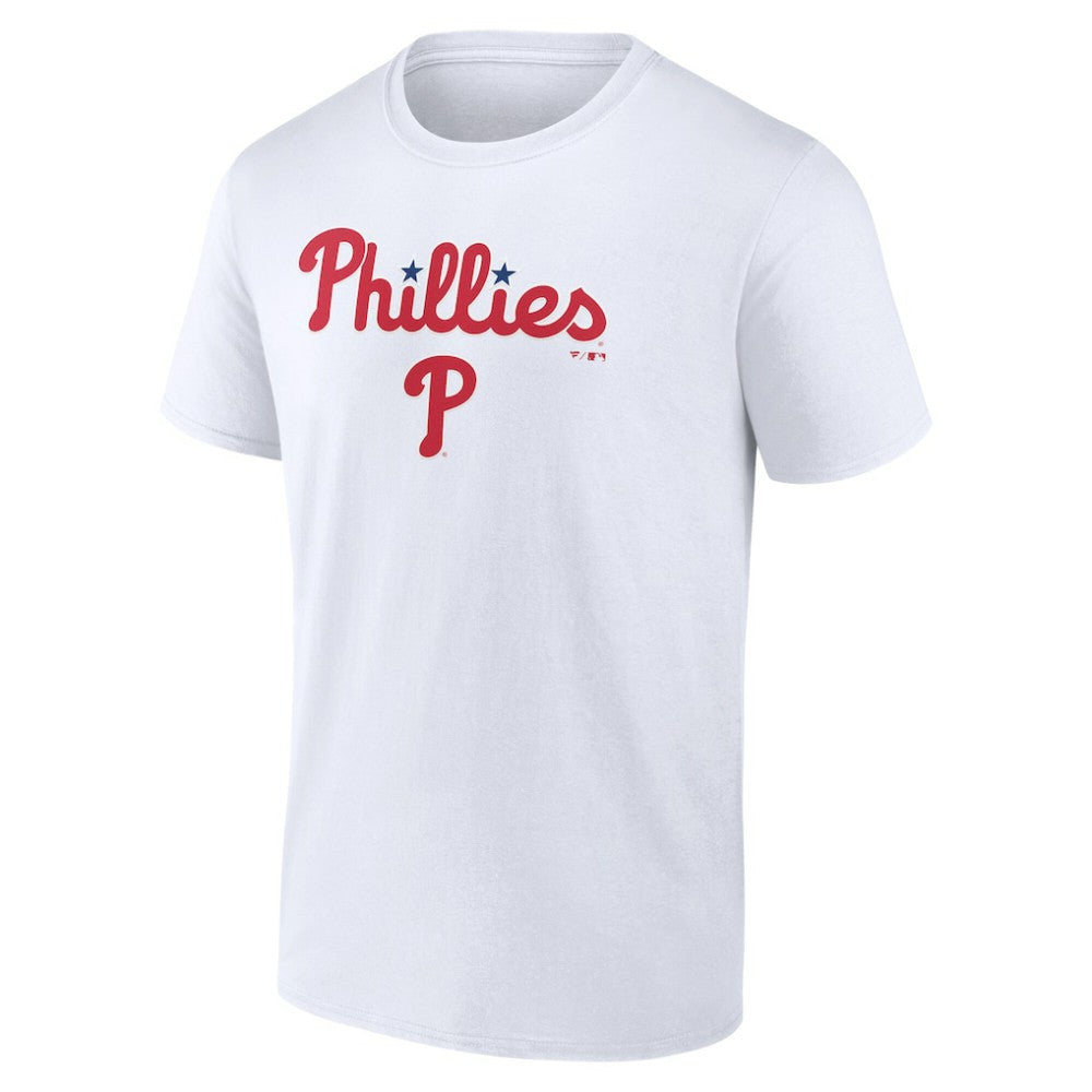 White Philadelphia Phillies Team Lockup T-Shirt