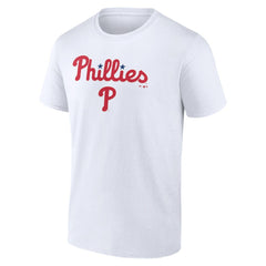 White Philadelphia Phillies Team Lockup T-Shirt