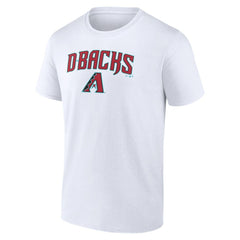 White Arizona Diamondbacks Team Lockup T-Shirt