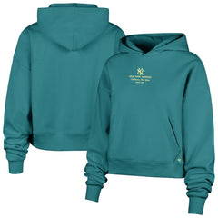 Teal New York Yankees '47 Women's Contemporary Basics Anderson Foundation Hoodie
