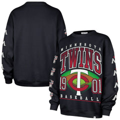 Navy Minnesota Twins '47 Women's Trendy Team Go Big Oversized Sweatshirt