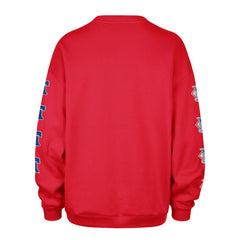 Red Philadelphia Phillies '47 Women's Trendy Team Go Big Oversized Sweatshirt