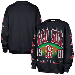 Black Boston Red Sox '47 Women's Trendy Team Go Big Oversized Sweatshirt