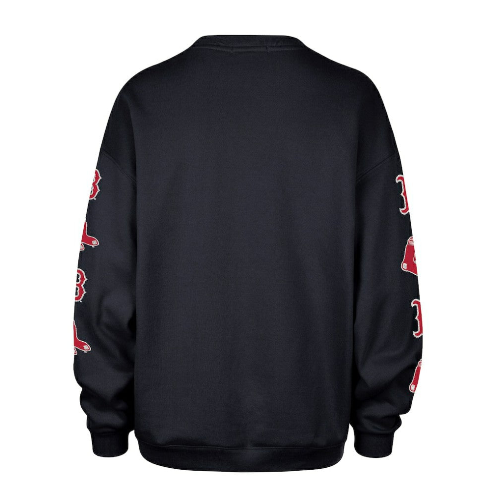Black Boston Red Sox '47 Women's Trendy Team Go Big Oversized Sweatshirt