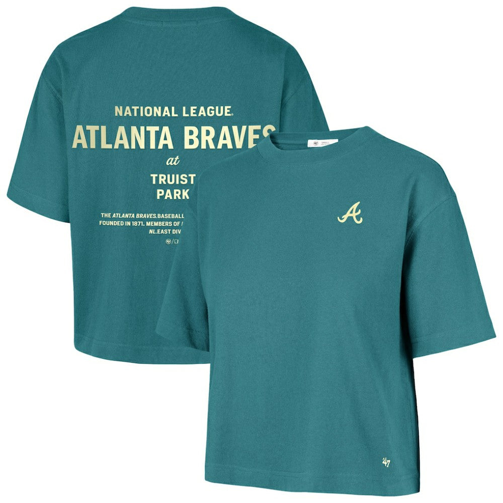 Teal Atlanta Braves '47 Women's Contemporary Basics Leon City T-Shirt